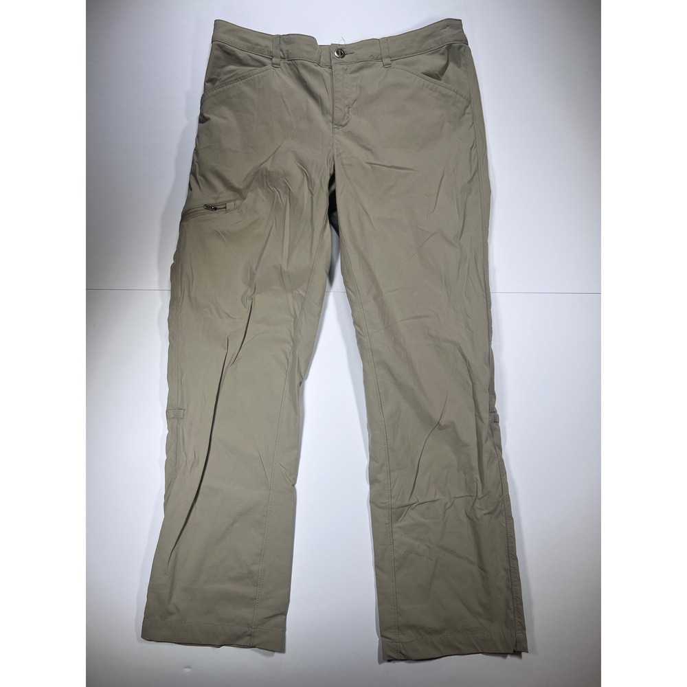 Patagonia Women Hiking Pants 10‎ Tan Quandary Straight Leg Technical Outdoor